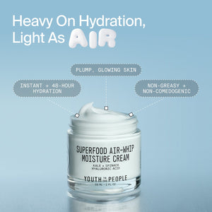 Superfood Air-Whip Lightweight Face Moisturizer with Hyaluronic Acid