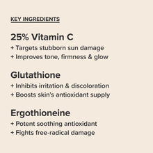 Load image into Gallery viewer, 25% Vitamin C + Glutathione Clinical Serum