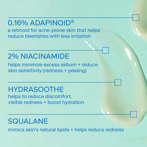 acne+ adapinoid Gel with Niacinamide + Squalane