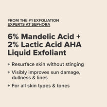 Load image into Gallery viewer, Skin Perfecting 6% Mandelic Acid + 2% Lactic Acid Liquid Exfoliant