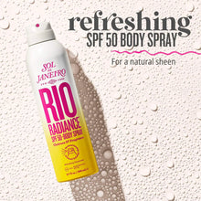 Load image into Gallery viewer, Rio Radiance™ SPF 50 Body Spray Sunscreen with Niacinamide
