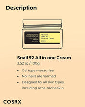 Load image into Gallery viewer, COSRX Advanced Snail 92 All In One Cream