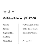 Load image into Gallery viewer, Caffeine Solution 5% + EGCG