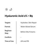 Load image into Gallery viewer, Hyaluronic Acid 2% + B5