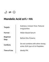 Load image into Gallery viewer, Mandelic Acid 10% + HA