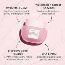 Load image into Gallery viewer, Watermelon Glow Hyaluronic Clay Pore-Tight Facial Mask