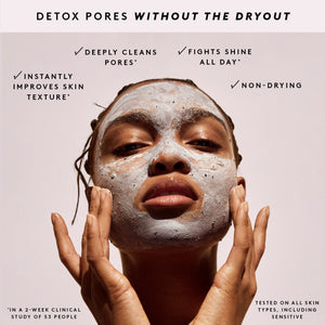 Cookies N Clean Whipped Clay Pore Detox Face Mask with Salicylic Acid + Charcoal